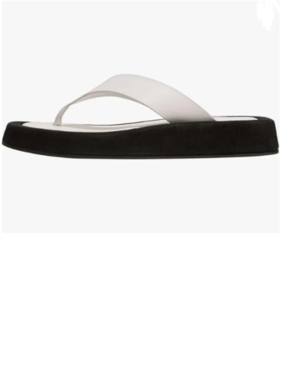 FOWT White Round Toe Flip Flops Wedge Low Heel Mule Slippers Casual Indoor Shoes